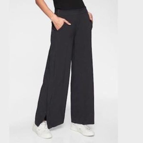 Athleta Pants - Athleta Gramercy Track Black Trouser Pant Size 2